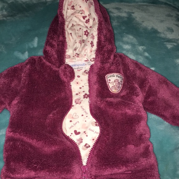 Newborn 1-2mth insulated fleece jacket - Picture 2 of 4